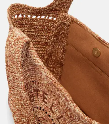 Stella McCartney Logo raffia tote bag | Thumbnail 3 Stella McCartney Logo raffia tote bag | Thumbnail 3
