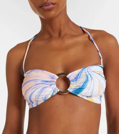 Alexandra Miro Carlotta printed bandeau bikini top | Thumbnail 4 Alexandra Miro Carlotta printed bandeau bikini top | Thumbnail 4