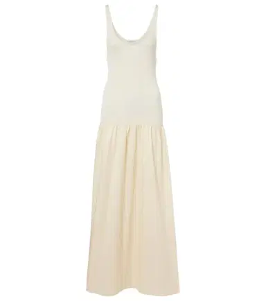 The Frankie Shop Ilya cotton-trimmed maxi dress | Thumbnail 1 The Frankie Shop Ilya cotton-trimmed maxi dress | Thumbnail 1