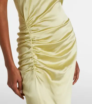Veronica Beard Huntleigh ruched silk-blend satin gown | Thumbnail 7 Veronica Beard Huntleigh ruched silk-blend satin gown | Thumbnail 7