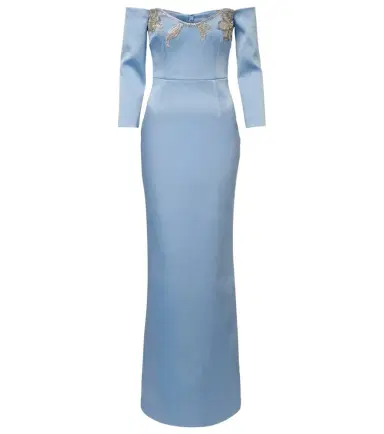 Rebecca Vallance Kai embellished satin bustier gown | Thumbnail 1 Rebecca Vallance Kai embellished satin bustier gown | Thumbnail 1