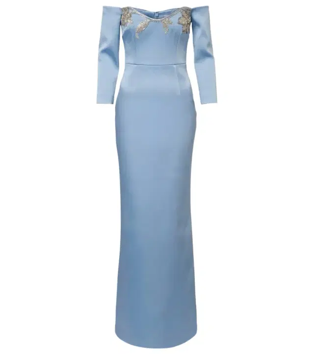 Kai embellished satin bustier gown Kai embellished satin bustier gown