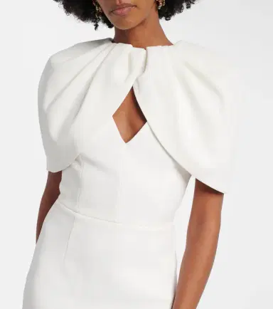 Rebecca Vallance Bridal Cameron caped crêpe gown | Thumbnail 3 Rebecca Vallance Bridal Cameron caped crêpe gown | Thumbnail 3