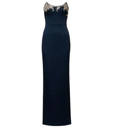 Rebecca Vallance Lessa embellished satin bustier gown | Thumbnail 1 Rebecca Vallance Lessa embellished satin bustier gown | Thumbnail 1