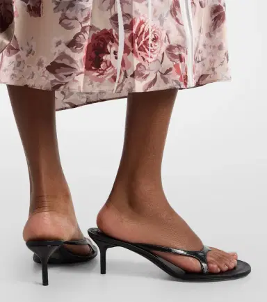 Acne Studios Leather thong sandals | Thumbnail 6 Acne Studios Leather thong sandals | Thumbnail 6