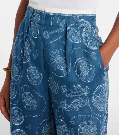 Alemais Alémais Lucky printed linen wide-leg pants | Thumbnail 2 Alemais Alémais Lucky printed linen wide-leg pants | Thumbnail 2