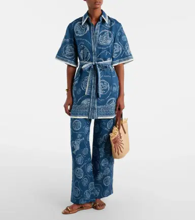 Alemais Alémais Lucky printed linen wide-leg pants | Thumbnail 3 Alemais Alémais Lucky printed linen wide-leg pants | Thumbnail 3