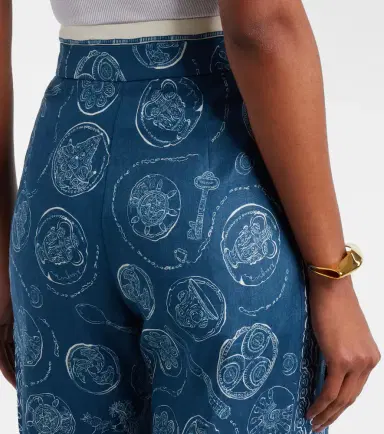 Alemais Alémais Lucky printed linen wide-leg pants | Thumbnail 4 Alemais Alémais Lucky printed linen wide-leg pants | Thumbnail 4