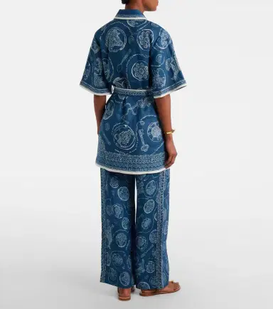 Alemais Alémais Lucky printed linen wide-leg pants | Thumbnail 6 Alemais Alémais Lucky printed linen wide-leg pants | Thumbnail 6