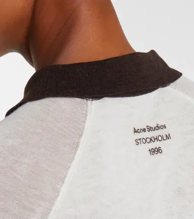 Acne Studios Semi-sheer polo shirt | Thumbnail 4 Acne Studios Semi-sheer polo shirt | Thumbnail 4