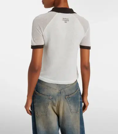 Acne Studios Semi-sheer polo shirt | Thumbnail 6 Acne Studios Semi-sheer polo shirt | Thumbnail 6