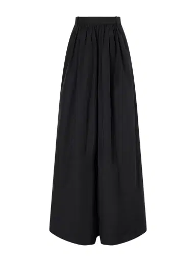 Ralph Lauren Collection Vannesa Pleated Cotton-blend Poplin Wide-leg Pants | Thumbnail 1 Ralph Lauren Collection Vannesa Pleated Cotton-blend Poplin Wide-leg Pants | Thumbnail 1
