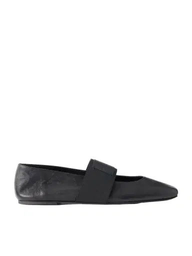 Givenchy Logo-appliquéd Leather Ballerina Flats | Thumbnail 1 Givenchy Logo-appliquéd Leather Ballerina Flats | Thumbnail 1