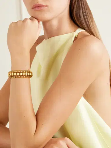 Sonia Petroff Lobster Vibe Gold-plated Crystal Cuff | Thumbnail 2 Sonia Petroff Lobster Vibe Gold-plated Crystal Cuff | Thumbnail 2