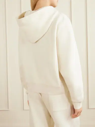 Sporty & Rich Vendome La Embroidered Cotton-fleece Hoodie | Thumbnail 4 Sporty & Rich Vendome La Embroidered Cotton-fleece Hoodie | Thumbnail 4