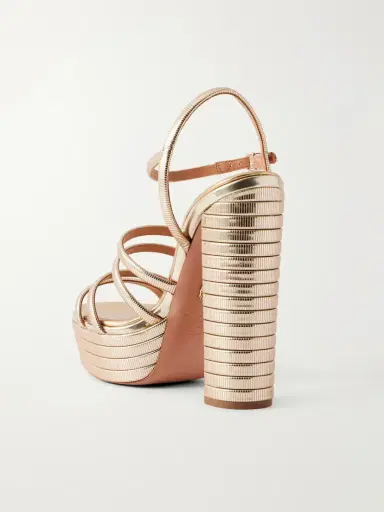 Aquazzura Heatwave 140 Metallic-leather Platform Sandals | Thumbnail 3 Aquazzura Heatwave 140 Metallic-leather Platform Sandals | Thumbnail 3