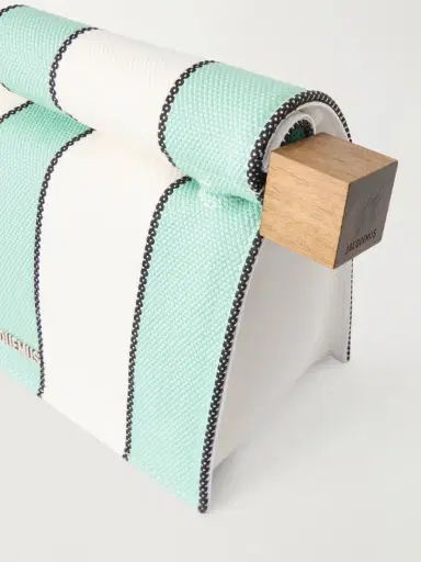 Jacquemus La Plage Leather-trimmed Striped Cotton Clutch | Thumbnail 5 Jacquemus La Plage Leather-trimmed Striped Cotton Clutch | Thumbnail 5