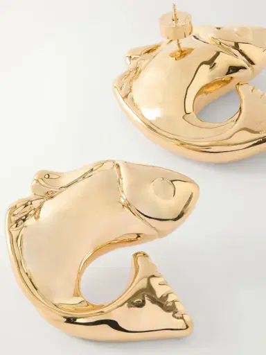 Jacquemus Poisson Gold-tone Earrings | Thumbnail 3 Jacquemus Poisson Gold-tone Earrings | Thumbnail 3