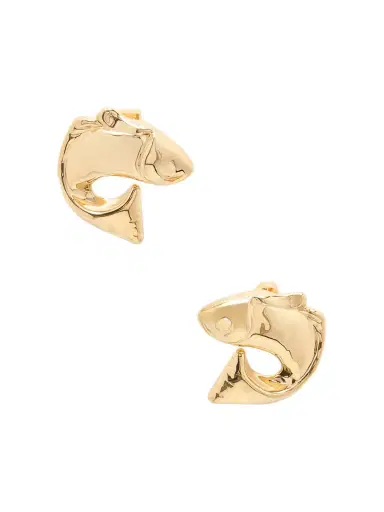 Jacquemus Poisson Gold-tone Earrings | Thumbnail 1 Jacquemus Poisson Gold-tone Earrings | Thumbnail 1