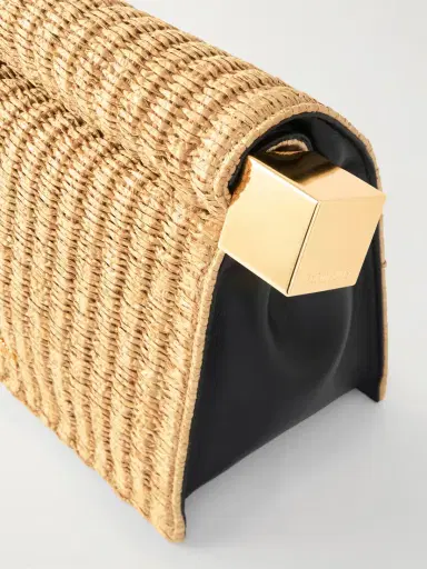 Jacquemus La Plage Leather-trimmed Raffia-effect Clutch | Thumbnail 5 Jacquemus La Plage Leather-trimmed Raffia-effect Clutch | Thumbnail 5