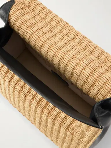 Jacquemus La Plage Leather-trimmed Raffia-effect Clutch | Thumbnail 6 Jacquemus La Plage Leather-trimmed Raffia-effect Clutch | Thumbnail 6