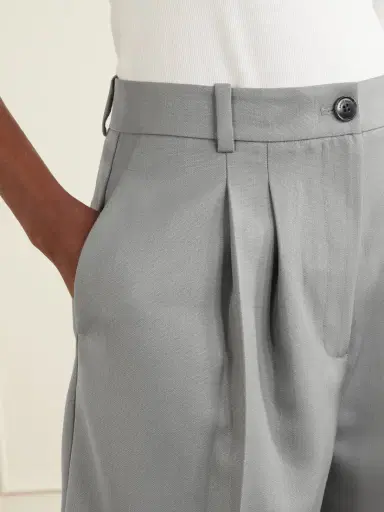 Anine Bing Brice Pleated Wool-blend Shorts | Thumbnail 5 Anine Bing Brice Pleated Wool-blend Shorts | Thumbnail 5