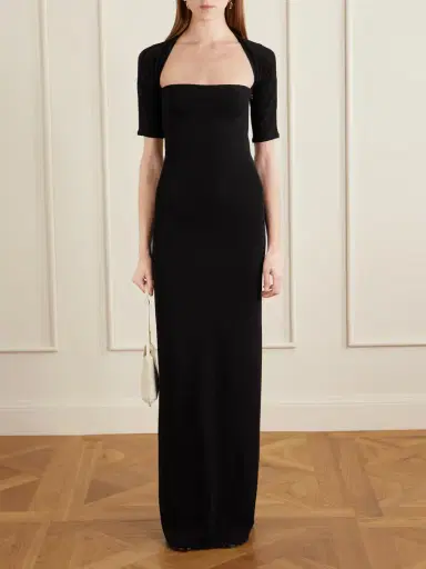 Jacquemus Bolero Stretch-jersey Midi Dress | Thumbnail 2 Jacquemus Bolero Stretch-jersey Midi Dress | Thumbnail 2