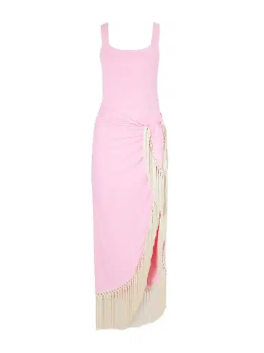Taller Marmo Lido Fringed Swimsuit And Pareo Set | Thumbnail 1 Taller Marmo Lido Fringed Swimsuit And Pareo Set | Thumbnail 1