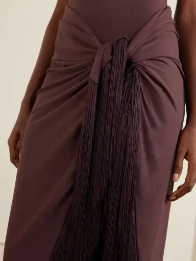 Taller Marmo Rhodes One-shoulder Swimsuit And Fringed Pareo Set | Thumbnail 6 Taller Marmo Rhodes One-shoulder Swimsuit And Fringed Pareo Set | Thumbnail 6