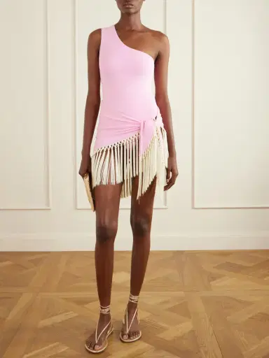 Taller Marmo Yacare Swimsuit And Fringed Pareo Set | Thumbnail 2 Taller Marmo Yacare Swimsuit And Fringed Pareo Set | Thumbnail 2