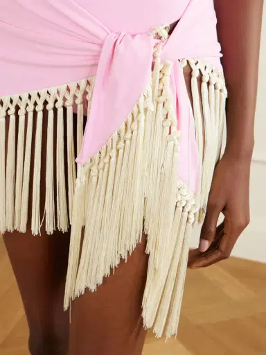 Taller Marmo Yacare Swimsuit And Fringed Pareo Set | Thumbnail 6 Taller Marmo Yacare Swimsuit And Fringed Pareo Set | Thumbnail 6