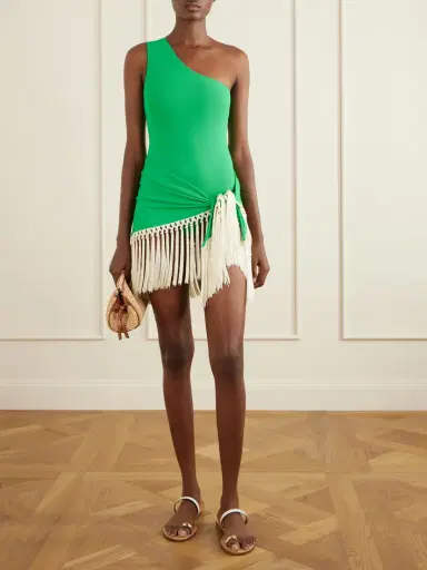 Taller Marmo Yacare Swimsuit And Fringed Pareo Set | Thumbnail 2 Taller Marmo Yacare Swimsuit And Fringed Pareo Set | Thumbnail 2