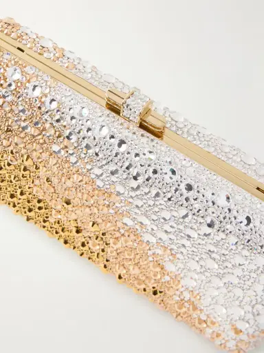 Judith Leiber Couture Slim Slide Crystal-embellished Silver-tone Clutch | Thumbnail 5 Judith Leiber Couture Slim Slide Crystal-embellished Silver-tone Clutch | Thumbnail 5