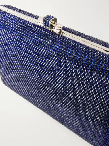 Judith Leiber Couture Slim Slide Crystal-embellished Silver-tone Clutch | Thumbnail 5 Judith Leiber Couture Slim Slide Crystal-embellished Silver-tone Clutch | Thumbnail 5