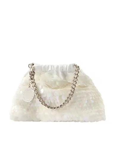 Stella McCartney Falabella Mini Sequined Satin Shoulder Bag | Thumbnail 1 Stella McCartney Falabella Mini Sequined Satin Shoulder Bag | Thumbnail 1