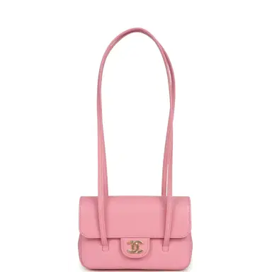 Chanel Chanel Mini Preppy Coco Clutch with Straps Pink Shiny Caviar Brushed Gold Hardware | Thumbnail 7 Chanel Chanel Mini Preppy Coco Clutch with Straps Pink Shiny Caviar Brushed Gold Hardware | Thumbnail 7