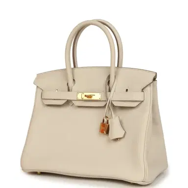 HERMÈS Hermes Birkin 30 Craie Togo Gold Hardware | Thumbnail 5 HERMÈS Hermes Birkin 30 Craie Togo Gold Hardware | Thumbnail 5