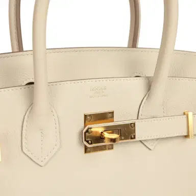HERMÈS Hermes Birkin 30 Craie Togo Gold Hardware | Thumbnail 7 HERMÈS Hermes Birkin 30 Craie Togo Gold Hardware | Thumbnail 7