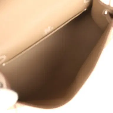 HERMÈS Hermes Kelly Pochette Etoupe Swift Palladium Hardware | Thumbnail 8 HERMÈS Hermes Kelly Pochette Etoupe Swift Palladium Hardware | Thumbnail 8