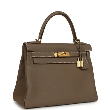 HERMÈS Pre-owned Hermes Kelly Retourne 28 Etoupe Togo Gold Hardware | Thumbnail 2 HERMÈS Pre-owned Hermes Kelly Retourne 28 Etoupe Togo Gold Hardware | Thumbnail 2