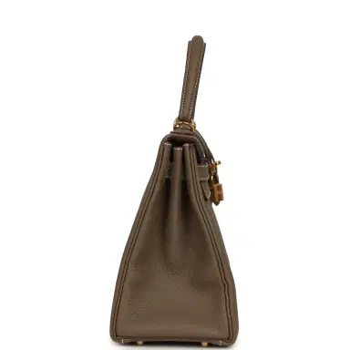 HERMÈS Pre-owned Hermes Kelly Retourne 28 Etoupe Togo Gold Hardware | Thumbnail 3 HERMÈS Pre-owned Hermes Kelly Retourne 28 Etoupe Togo Gold Hardware | Thumbnail 3