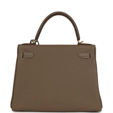 HERMÈS Pre-owned Hermes Kelly Retourne 28 Etoupe Togo Gold Hardware | Thumbnail 4 HERMÈS Pre-owned Hermes Kelly Retourne 28 Etoupe Togo Gold Hardware | Thumbnail 4