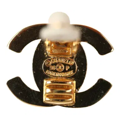 Chanel Vintage Chanel 24K Gold Plated Small CC Turnlock Earrings | Thumbnail 5 Chanel Vintage Chanel 24K Gold Plated Small CC Turnlock Earrings | Thumbnail 5