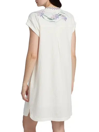 Johnny Was Women's Mishti Floral Cotton Minidress - Natural | Thumbnail 5 Johnny Was Women's Mishti Floral Cotton Minidress - Natural | Thumbnail 5