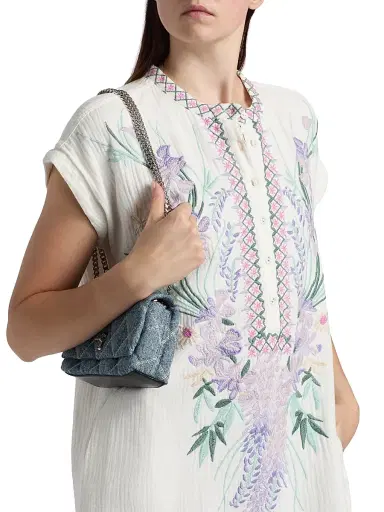 Johnny Was Women's Mishti Floral Cotton Minidress - Natural | Thumbnail 6 Johnny Was Women's Mishti Floral Cotton Minidress - Natural | Thumbnail 6
