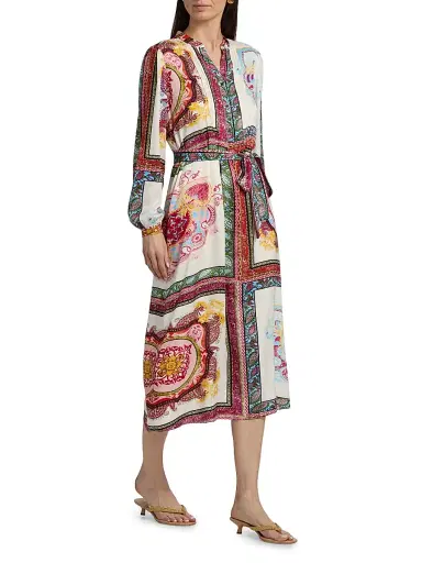 Elie Tahari Women's The Mila Kaleidoscope Midi-Dress | Thumbnail 2 Elie Tahari Women's The Mila Kaleidoscope Midi-Dress | Thumbnail 2