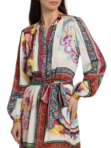 Elie Tahari Women's The Mila Kaleidoscope Midi-Dress | Thumbnail 6 Elie Tahari Women's The Mila Kaleidoscope Midi-Dress | Thumbnail 6