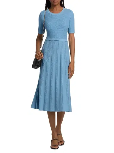 Elie Tahari Women's The Vesper Cable-Knit Sweaterdress - Fountain Blue - Size XL | Thumbnail 2 Elie Tahari Women's The Vesper Cable-Knit Sweaterdress - Fountain Blue - Size XL | Thumbnail 2