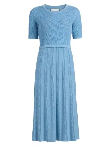 Elie Tahari Women's The Vesper Cable-Knit Sweaterdress - Fountain Blue - Size XL | Thumbnail 1 Elie Tahari Women's The Vesper Cable-Knit Sweaterdress - Fountain Blue - Size XL | Thumbnail 1