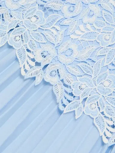 Generation Love Women's Cody Lace Pleated Strapless Maxi Dress - Light Blue White - Size XL | Thumbnail 7 Generation Love Women's Cody Lace Pleated Strapless Maxi Dress - Light Blue White - Size XL | Thumbnail 7